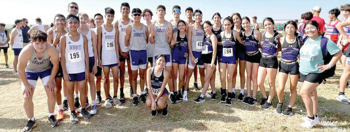 Dimmitt High School, JV and Middle School cross country runners kicked off the season by competing at the Canyon 6-mile Relay. (Dimmitt Sports Media photo)