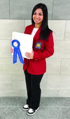 Mayci Del Toro - Forensics of Gunshot Wounds - 1st, Superior Rating, State Qualified