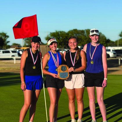 Nazareth Junior High golfers had a great day on the course at their District Meet earlier in May. Results are as follows: Girls — 1st Place Team 2nd - Chesney Farris (56) 5th - Blakely Kleman (61) 6th - Brystol Burks (62) Kennedy Wilhelm (71) Boys — 1st Place Team 1st - Ace Rowland (38) 6th - Archer Neill (54) Grayson Hartman (57) Taysen Payne (61) Kamden Osmanski (65)