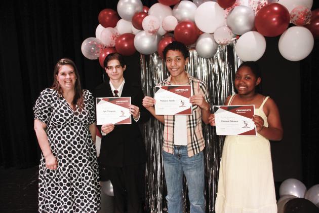 Perfect Attendance Kyle Manguson, Francisco Rosales, Diamond Coleman