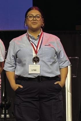 BRONZE WINNER--Placing with Bronze in the CSI Technical Test was Vanessa Mendoza.