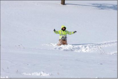 Enjoying the snow