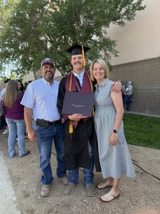 Dayson Schacher, past graduate of Nazareth, recently graduated from West Texas State University. Schacher had a success at WTAMU as a part of their soil judging team, earning the WT.AG Award for Outstanding Senior, Plant, Soil and Science 2025.