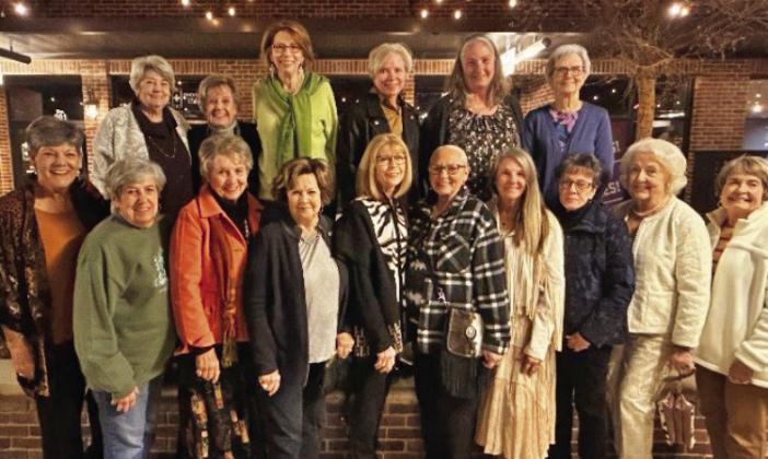 Members and guests of Progressive Study Club recently enjoyed going to Amarillo Little Theater to see “The Cottage”, a comedy behind closed doors. Pictured are Sheran Childress, Marilyn Foster, Celeste Howard, Debbie Criswell, Emily Keese, Richelle Culifer, Ka Wilfong, Judy Shipman, Cheryl Swinburn, Judy McDaniel, Nancy Montague, Jeanne Todd, Cheryl Vaughn, Sherry Malone, Glenna Crooks, and Jan Irlbeck. Not pictured Tangy Garrison, Marihelen Willis and Linda Littlefield.