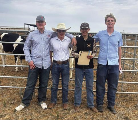 Hereford’s FFA Dairy CDE Team ranked 6th in Area 1 competition among 20 teams - just one spot away from qualifying for state. The team also ranked 1st among seven Littlefield District teams. Team members include Pete Van Adrichem, Edgardo Rascon Salais, Santiago Soto and Kyler Stow. Individually, Pete placed 18th and Santiago placed 20th out of 78 competitors.