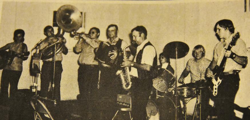'OOMPAH' SOUND-- The Havlak “oompah” Polka Band was brought in from Rowena, Texas to perform at the first couple of Nazareth German Festivals in 1973 and 1974 and stirred the crowd in attendance to dance.