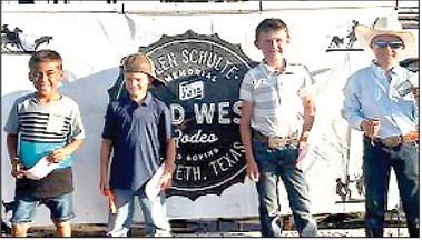 Calf Scramble – Quincy Johnson, Jake Birkenfeld, Reece Bryan and Joseph Snead.