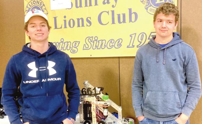 Nazareth Robotics team 16617 - Tell Bagley and Tagan Ramsey.