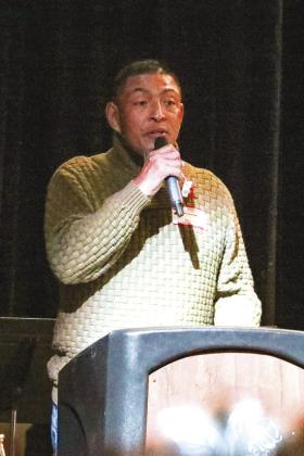 Pastor Joe Gonzales offered the invocation