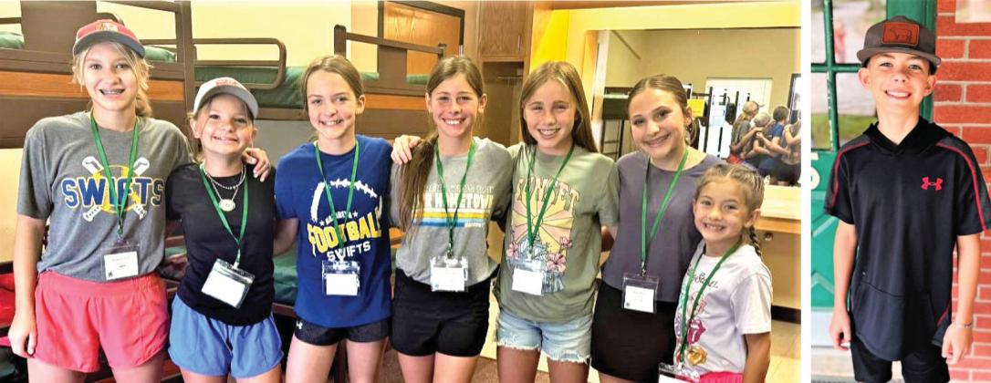 Castro County 4-H had eight youth attend the District 2 4-H Junior Leader Lab camp at Ceta Canyon this past week including the high school.