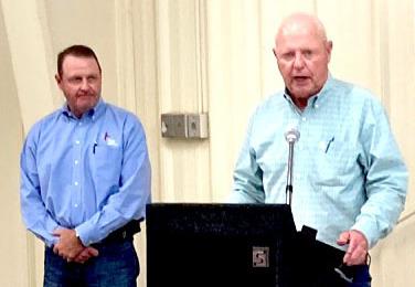 Todd Thompson-Farm Bureau Field Representative and Walt Hagood-District 2 Director for Texas Farm Bureau.
