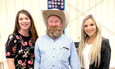 The Honorable Judge Mandy Gfeller of Castro County, Board President Matt Gfeller of Castro County Farm Bureau and Kaci Morris of the Office of Congressman Jodey Arrington