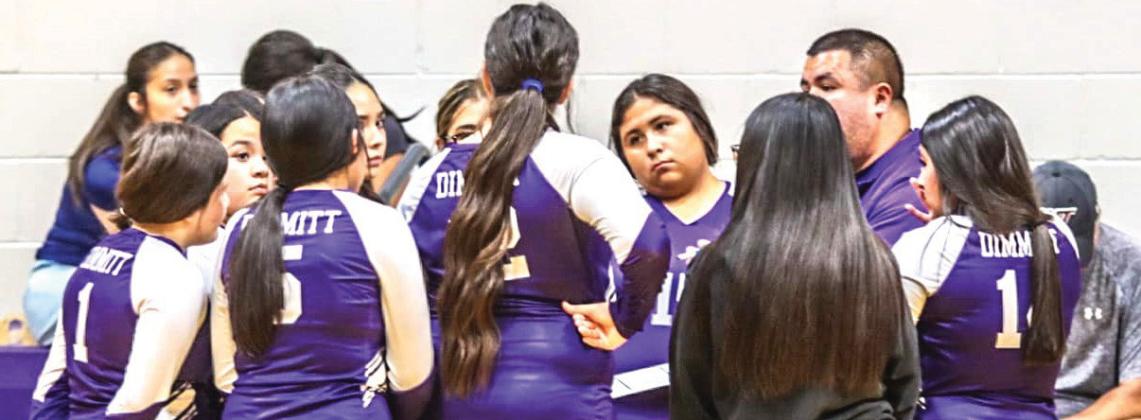 Dimmitt Bobbies volleyball competition got underway with a scrimmage against Highland Park and Wildorado. The Dimmitt Volleyball Tournament was set for Aug. 15-17 followed by a game against Olton on Aug. 20. Head coach this year is Victoria Roman, with assistant coaches Mandi Chavira, Isaac Martinez, Lea Ortiz and Sara Gilbert. The 3A volleyball alignment for Region 1 District 1 includes Dimmitt, River Road, Bushland, Dalhart and Friona. (photos courtesy of DISD/ Dimmitt Sports Media)