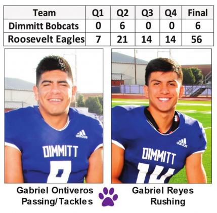 Bobcats fall to Eagles, 56-6