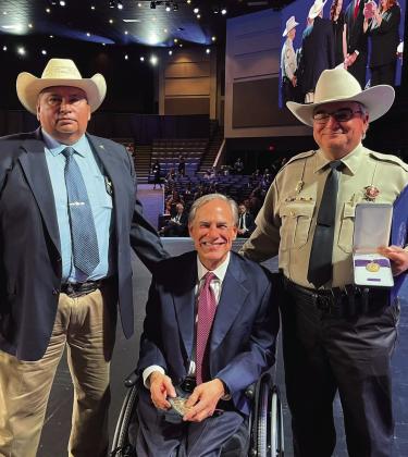 Chief Deputy Brent Harrison was awarded the Star of Texas by Governor Greg Abbott on Sept. 11 at the Shoreline Baptist Church in Round Rock. There were 44 recipients from throughout the State of Texas that received the award. Chief Deputy Harrison was awarded the Star of Texas for the incident where Chief Deputy Harrison was shot and wounded by a suspect in the northwest part of Castro County on May 8, 2026.