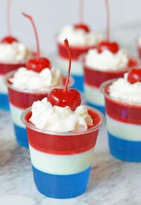 July 4th Jello Shots