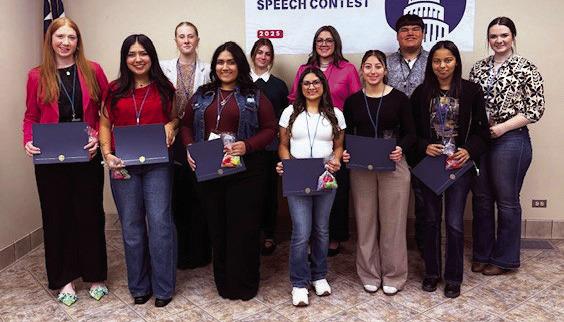 Eleven contestants entered the Swisher Electric speech contest this year