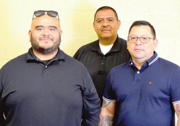 DPD Officer Tony Martinez, new Assistant Police Chief, and Officer Bobby Tagle were introduced at the city council meeting by Police Chief Miguel Ontiveros.