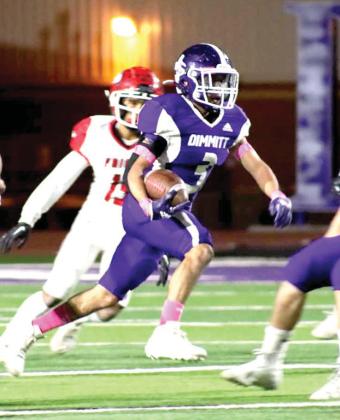 Bobcats Isiah Sifuentez charges down the field on a carry.