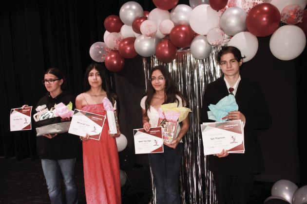 Top AR Readers 1st Place - Ema Simons-Todd, 2nd Place - Allizon Gil Lara, 3rd Place - Yarele Perez-Reyes, 4th Place - Kyle Manguson