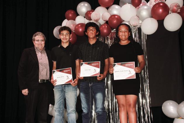 7th Grade AB Honor Roll Gerardo Y’Pina, Camilo Reyes, Gabriella Hamlet Romero
