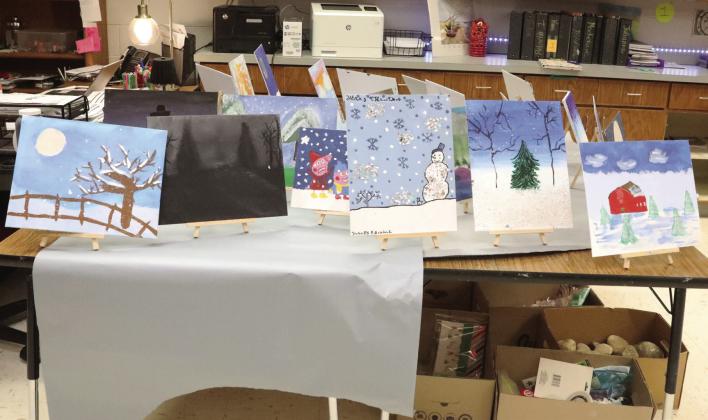 Tulia Junior High Art will be on display at Region 16 in Amarillo for two weeks starting on December 5th