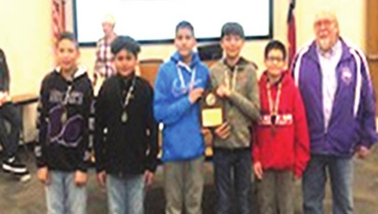 DMS Robotics – The two teams of Luis Cruz, Gustavo Ornelas, Marco Silva, Keenan Hernandez and Diego Duenes took first place in the Advanced competition at Regionals. Gene Penney is their instructor/mentor.