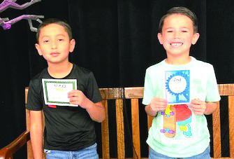 Second Grade: 1st-Jaziel Grado, 2nd-Jenson Clearman, 3rd-Kyle Grado