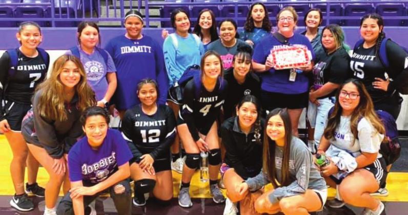 DHS Bobbies volleyball joined Athletic Trainer Karlee Dawn to celebrate her birthday last week.