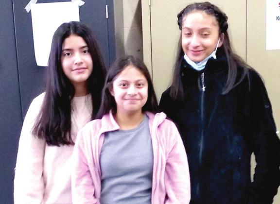 DMS Robotics – TCEA Robotics Regional Contest – Participants – Arianna Mendoza, Milagros Aguero and Rily Ramos.