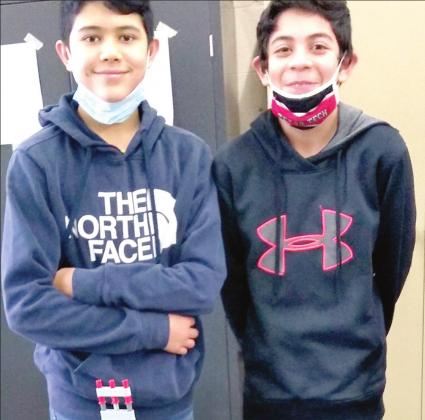 DMS Robotics – TCEA Robotics Regional Contest – Participants – Daniel Silva and Enrique Holguin.