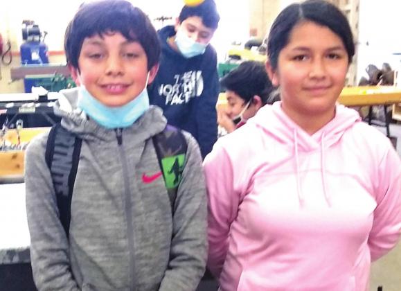 DMS Robotics – TCEA Robotics Regional Contest – Participants – Keenan Hernandez and Alianna Castillo.