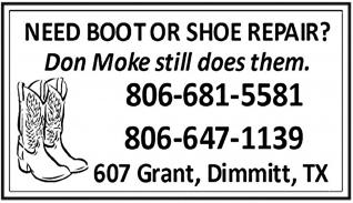 Boot and shoe repair.