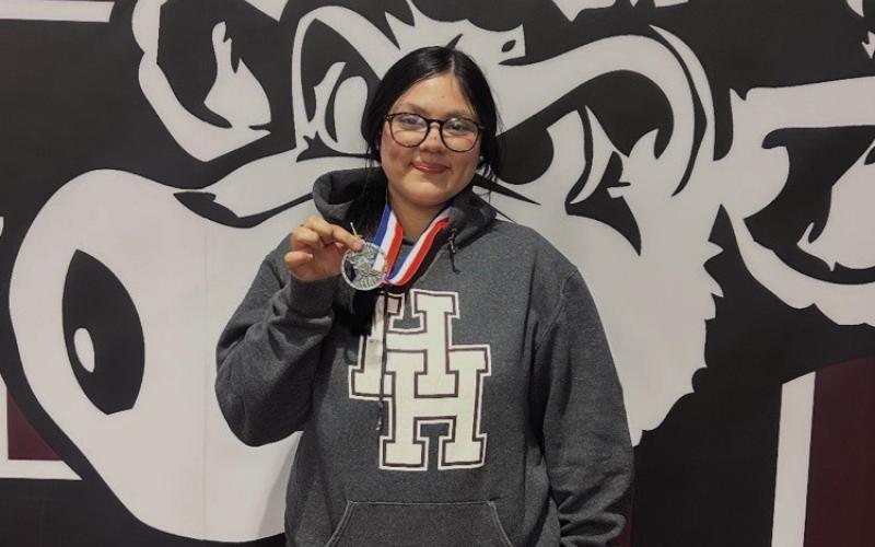 Congratulations to Azlyn Zallar for taking second place in Shot Put at the Randall Relays last week.