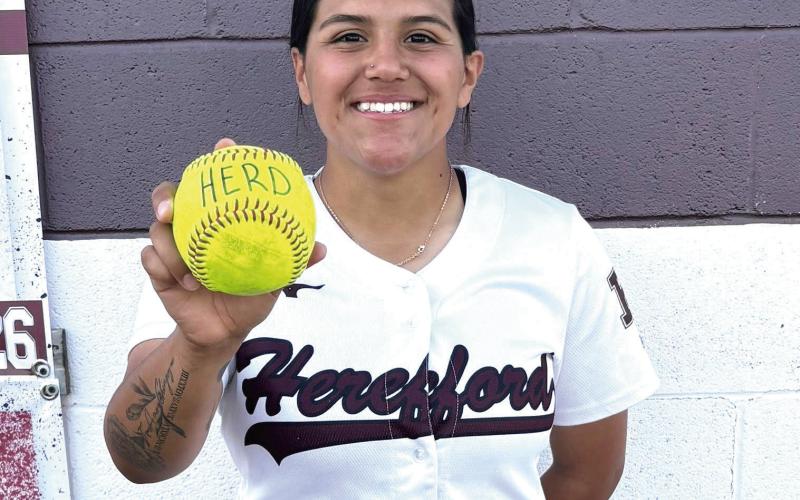Shoutout to Addy Suarez (left) and Bella Gaytan for hitting home runs against Pampa this week in a 10-7 loss to the Lady Harvesters.