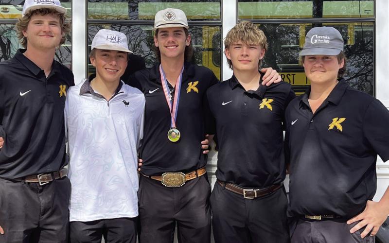 Kress Kangaroo Golf team placed 2nd as a team
