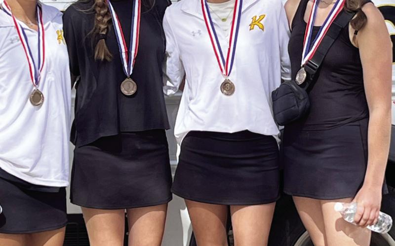 Kress Lady Roos Golf team placed 3rd as a team