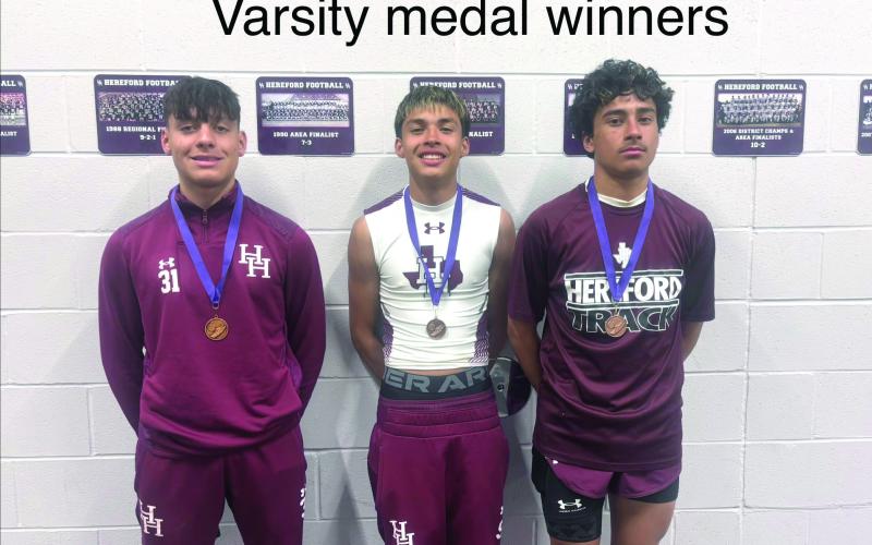 Varsity medal winners.
