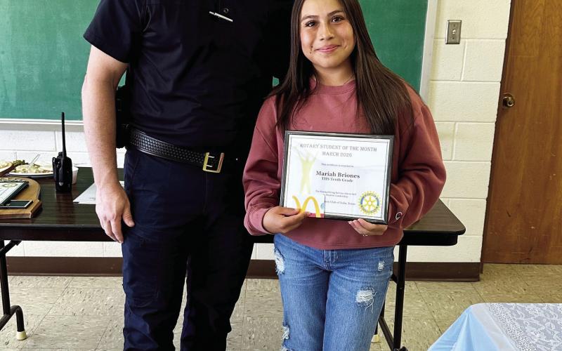 Student of the Month – Mariah Briones