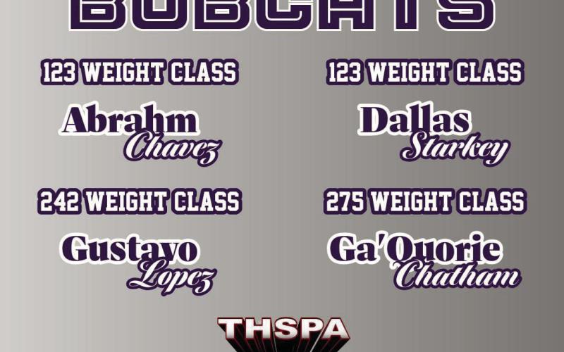 erlifting Meet. Right, four Dimmitt Bobcats qualified for the Texas High School Powerlifting Association State Meet in Abilene March 27-28. Lily Rodriguez (above) competes today at the State Pow-