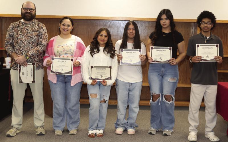 Tulia High School Recognitions Mr. Clay McGraw, Mrs. Amy Garcia, Sophomore Mariah Briones, Freshman Carlos Holomos, Junior Ava Castro, Senior Elijah Wonzo