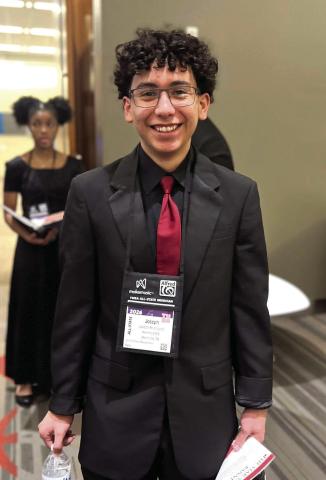 Saturday, Joseph Rodriguez took the stage with the Small School TMEA All-State Choir. In January Rodriguez auditioned for the All-State Choir and qualified as sixth chair.
