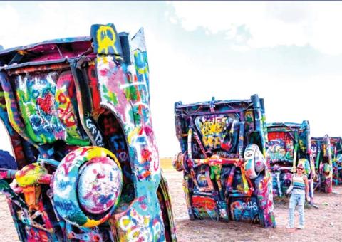 Cadillac Ranch outside Amarillo.