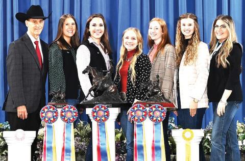 WTAMU horse judging team won the reining national championship in Oklahoma.
