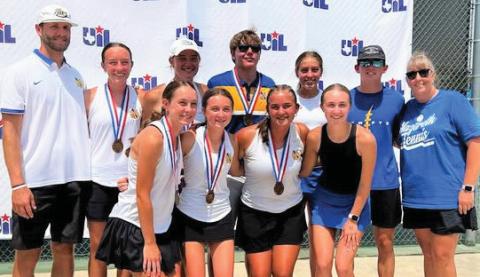 Nazareth tennis competed at the state meet this past week and came home with three bronze medals.
