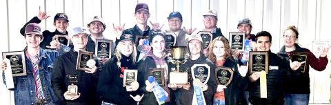 WTAMU meat judging won the tough American Royal Meat Judging contest on Oct. 15. Nazareth’s Ryan Heitschmidt, a junior at WTAMU, is a member of the team and ranked fourth overall, first in placings, second in beef judging and fourth in lamb judging.