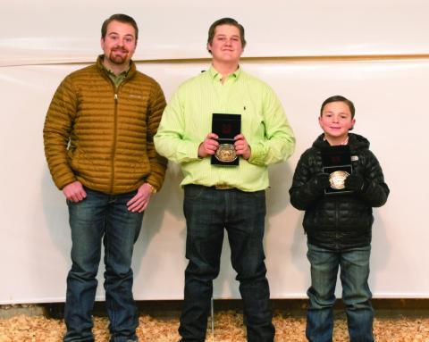 Steer Showmanship: Senior-Tripp Runnels, Junior-Hayes Hunt