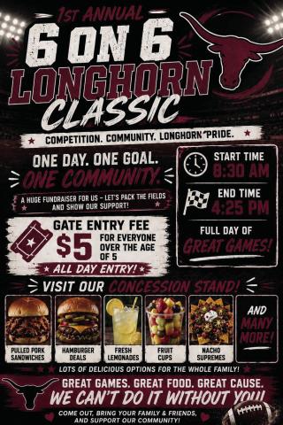 Saturday, June 5 the Hart Longhorns will be hosting a fund-raiser at 8:30 a.m. for the upcoming football season.