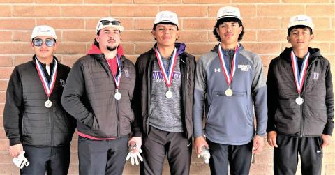 The Dimmitt High Boys golf team competed at Vega and placed second overall as a team. Uriel Prieto placed second as an individual.