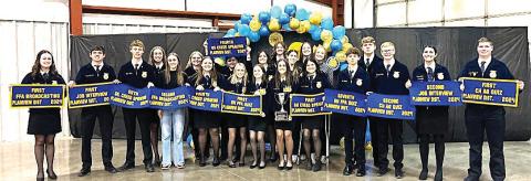 Nazareth FFA students attended the Plainview District Banquet this past Monday and celebrated a successful fall season of accomplishment and wins and well as selecting officers to represent the region.